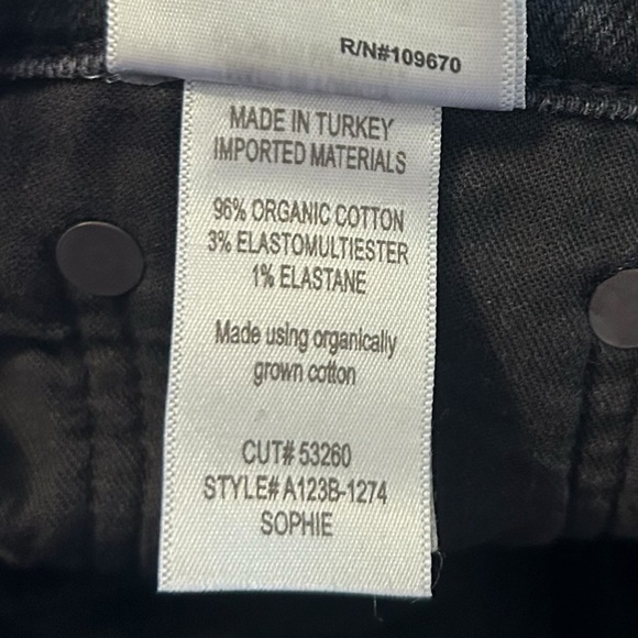 AGOLDE Sophie High-Rise Distressed Skinny Jean – Black - Picture 9 of 12